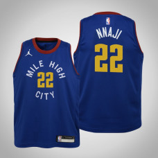 Youth Zeke Nnaji Denver Nuggets #22 Statement Blue 2021 Season Jersey Youth Zeke Nnaji Denver Nuggets #22 Statement Blue 2021 Season Jersey